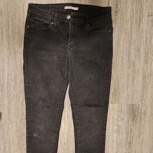 Levi's 711 skinny jeans- black (29)